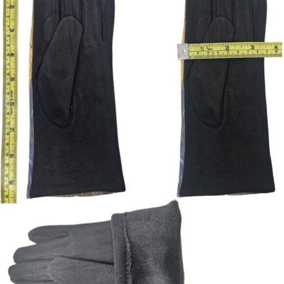 Women Winter Fall Gloves, Touchscreen Warm Art Print Outdoor Fashion 3-Pack NWT - Picture 2 of 2